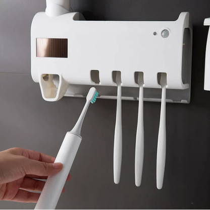 UV Light Toothbrush Cleaner & Toothpaste Dispenser